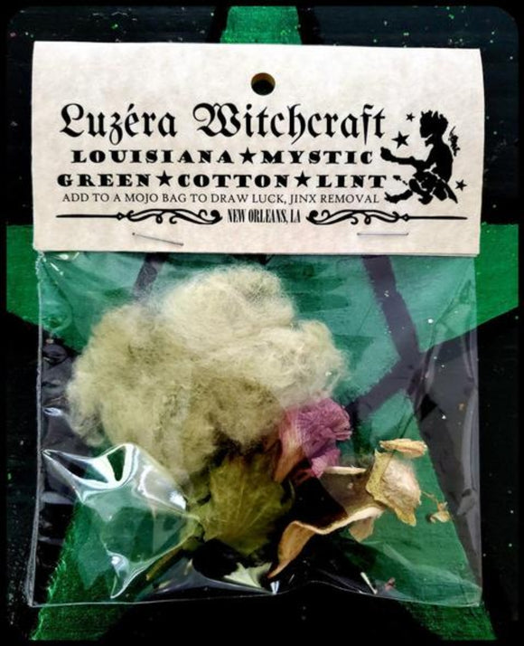 Louisiana Mystic Green Cotton Lint